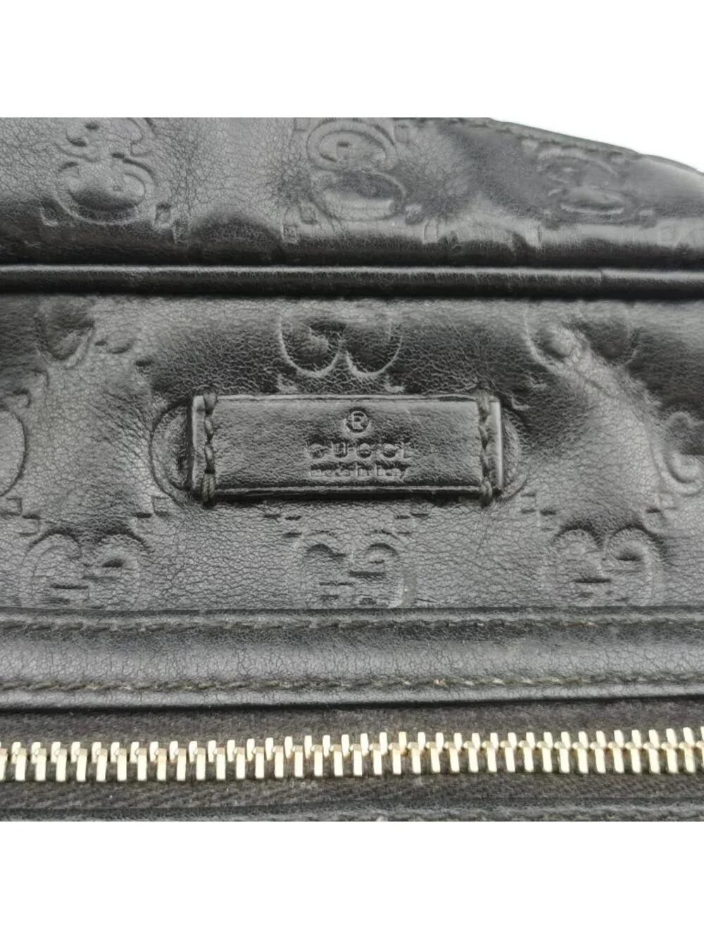 Gucci GG Supreme Messenger Black Leather
